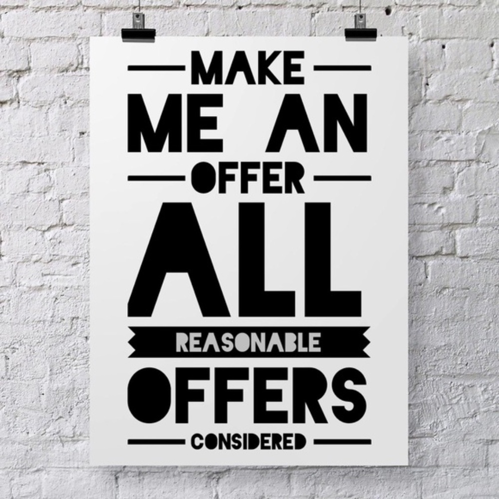 Make me an offer